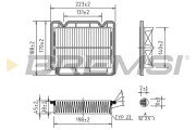 FA1072 Vzduchový filtr BREMSI