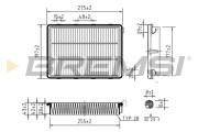 FA1078 Vzduchový filtr BREMSI