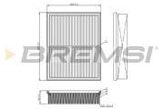 FA1081 Vzduchový filtr BREMSI