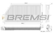 FA1093 Vzduchový filtr BREMSI