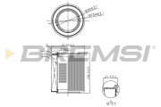 FA1103 Vzduchový filtr BREMSI