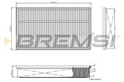 FA1113 Vzduchový filtr BREMSI