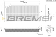 FA1124 Vzduchový filtr BREMSI