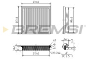 FA1126 Vzduchový filtr BREMSI