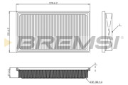 FA1127 Vzduchový filtr BREMSI