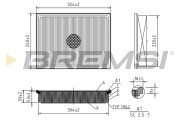 FA1130 Vzduchový filtr BREMSI