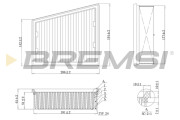 FA1151 Vzduchový filtr BREMSI