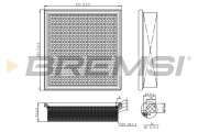 FA1171 Vzduchový filtr BREMSI