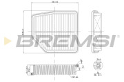 FA1183 Vzduchový filtr BREMSI