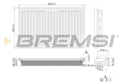 FA1203 Vzduchový filtr BREMSI