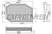 FA1217 Vzduchový filtr BREMSI