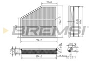 FA1228 Vzduchový filtr BREMSI