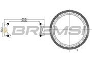 FA1259 Vzduchový filtr BREMSI