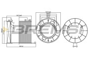 FA1268 Vzduchový filtr BREMSI