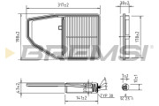 FA1689 Vzduchový filtr BREMSI