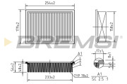 FA2303 Vzduchový filtr BREMSI