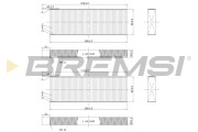 FC0071C Filtr, vzduch v interiéru BREMSI