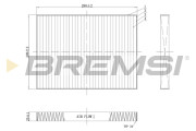 FC0084C Filtr, vzduch v interiéru BREMSI