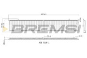 FC0085A Filtr, vzduch v interiéru BREMSI