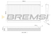 FC0090A Filtr, vzduch v interiéru BREMSI