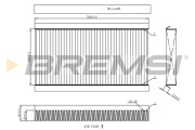 FC0090 Filtr, vzduch v interiéru BREMSI
