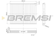FC0091C Filtr, vzduch v interiéru BREMSI