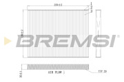 FC0443A Filtr, vzduch v interiéru BREMSI