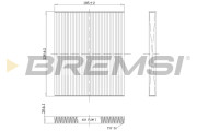 FC0451C Filtr, vzduch v interiéru BREMSI
