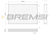 FC0495C Filtr, vzduch v interiéru BREMSI