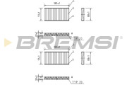 FC0888C Filtr, vzduch v interiéru BREMSI
