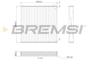 FC0892C Filtr, vzduch v interiéru BREMSI