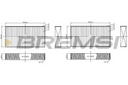 FC0940C Filtr, vzduch v interiéru BREMSI