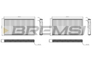FC0950C Filtr, vzduch v interiéru BREMSI