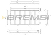 FC0998 Filtr, vzduch v interiéru BREMSI