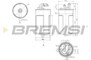 FE0054 Palivový filtr BREMSI