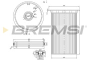 FE0341 Palivový filtr BREMSI