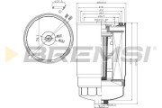 FE0356 Palivový filtr BREMSI