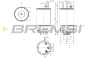 FE0373 Palivový filtr BREMSI