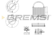 FE0762 Palivový filtr BREMSI