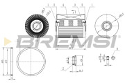 FE0770 Palivový filtr BREMSI