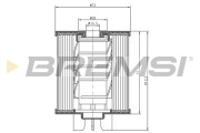 FE0775 Palivový filtr BREMSI