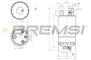 FE0811 Palivový filtr BREMSI