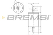 FE0844 Palivový filtr BREMSI