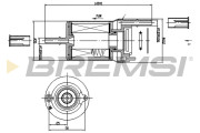 FE1018 Palivový filtr BREMSI