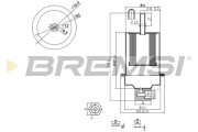 FE1317 Palivový filtr BREMSI