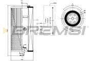 FL1736 Olejový filtr BREMSI
