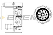 FL1756 Olejový filtr BREMSI