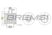 FL2544 Olejový filtr BREMSI
