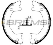 GF0147 Sada brzdových čelistí, parkovací brzda BREMSI