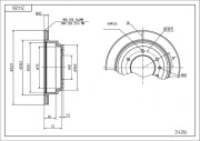 214 206 Brzdový kotouč HART